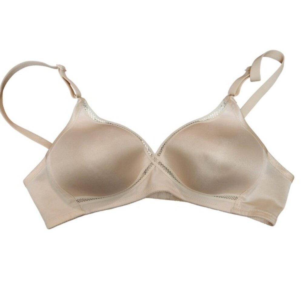 Vintagw 90s Triumph Classics 36B Beige Lightly‎ Padded Underwire Bra Comfort